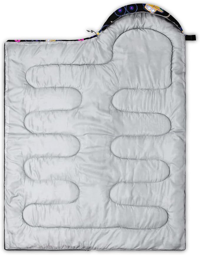 Sleeping Bags for Adults and Kids Camping Sleeping Bags for Girls and Boys Lightweight Waterproof Cold/Warm 3-Season Outdoor Travel with Compression Bags