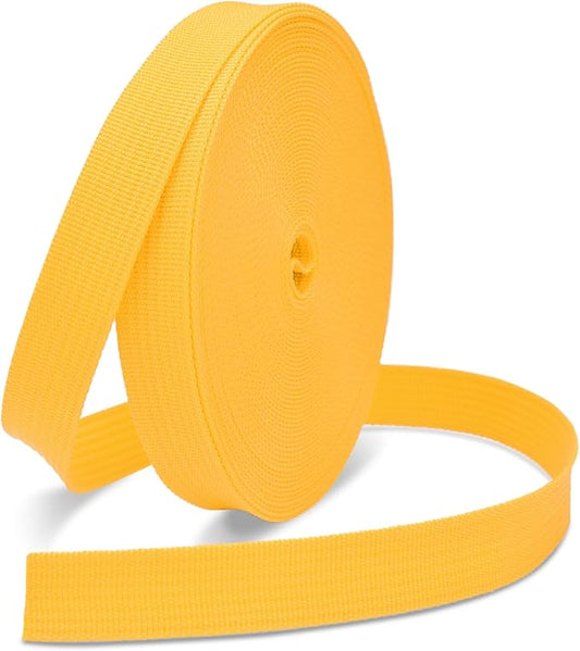 CooBigo Polypropylene Webbing Strap 3/4" Durable Poly Strapping 12 Yards 3/4 inch Wide Webbing Strap for Backbag,Pool Solar Cover,DIY Crafting,Pet Collar,Outdoor Gear