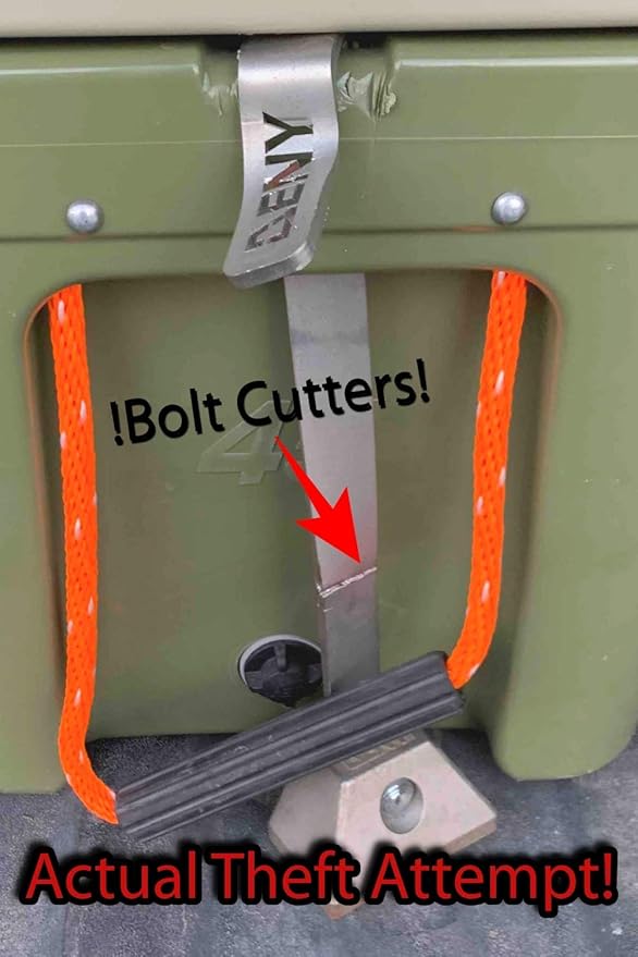 DENY Locks SA-12 StiffArm Locking Bracket for ORCA 20 & 28 Quart Cooler