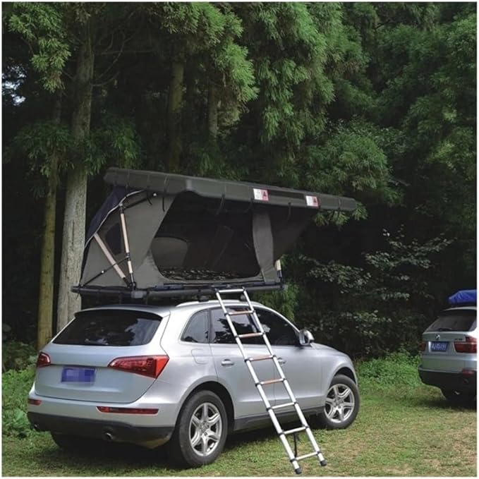 2 Person Outdoor Camping Electric Remote Car Hard Shell Roof Top Tent