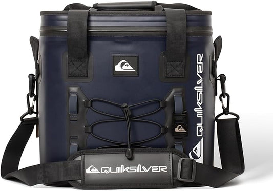 Quiksilver Welded Bungee Backpack Cooler, 30L/36 Cans, 48-72 Hours Insulation, Leakproof & Waterproof IPX7 Rated, Heavy-Duty 600D TPU, Adjustable Straps