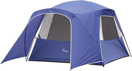 Vidalido 3-4 Person Tent with 1 Mesh Door and 2 Large Mesh Window, Double Layer Waterproof Portable Family Cabin Tent, 4 Person Tents for Outdoor Camping Hiking