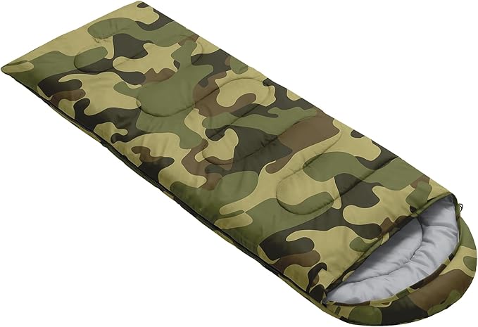 Sleeping Bags for Adults and Kids Backpacking Camping Sleeping Bags for Girls and Boys Lightweight Waterproof Cold/Warm Sleeping Bag for All Season