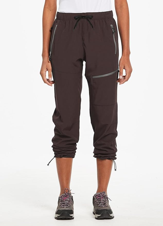 baleaf Women's Hiking Pants Quick Dry Lightweight Water Resistant Elastic Waist Cargo Pants for All Seasons