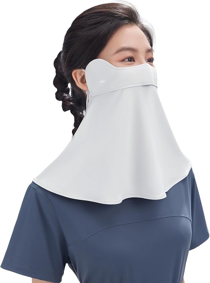 BENEUNDER UV Sun Protection Face Cover/Neck Gaiter Scarf UPF50+ Breathable Cooling for Summer Outdoor Activities Reusable