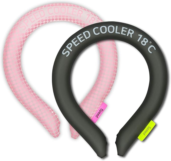 SpeedUSA Insta Speed Neck Coolers (2-Pack) (PinkDot & Darkgray)