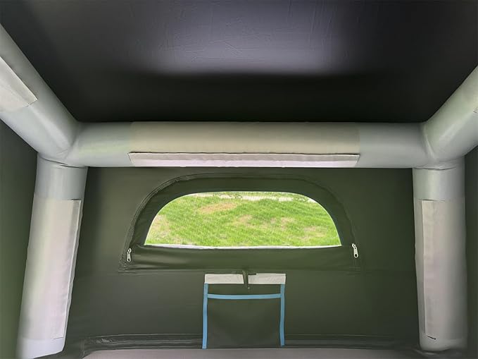 UNISTRENGH 2 Person Inflatable Car Rooftop Tent Easy Set-up Large Outdoor Glamping Camping Tent for SUV,Truck and Universal Auto Self-Driving Touring