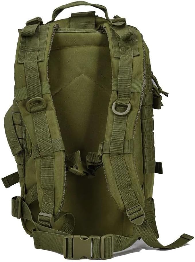 REEBOW GEAR Military Tactical Backpack for Men Large 34L Army 3 Day Assault Pack Molle Bag Backpacks (34L, Army Green)