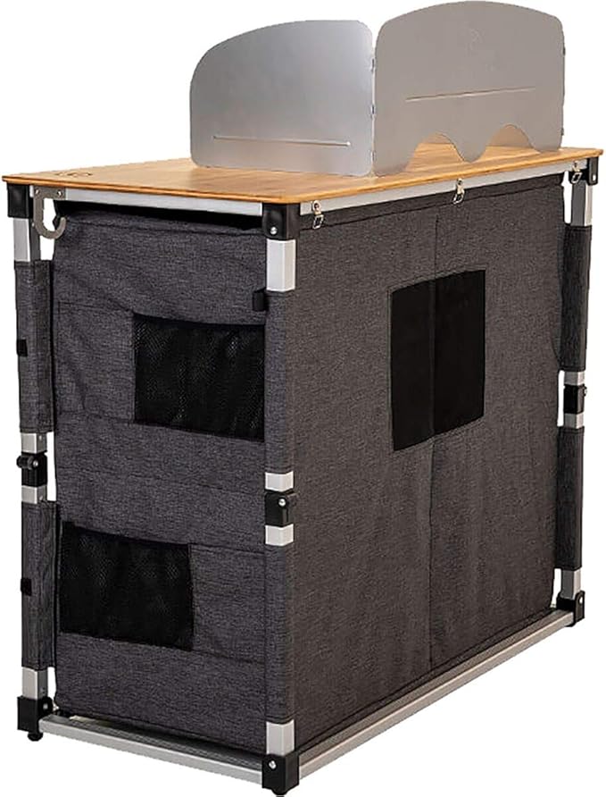SylvanSport Outdoor Camp Kitchen for Easy Cooking, Clean Up, and Camping Meal Prep - Great for Campsites, Tailgates, BBQs and Glamping - Camping Essentials - Dine-O-Mite Small Version