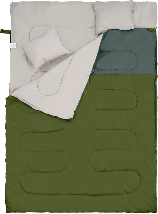 Elevon Sleeping Bag for Adults Teens Kids Cold Warm Weather, Portable Waterproof & Lightweight, Compact with Compression Sack, for 3-4 Seasons Camping, Backpacking, Hiking, Travel, Indoors Outdoors