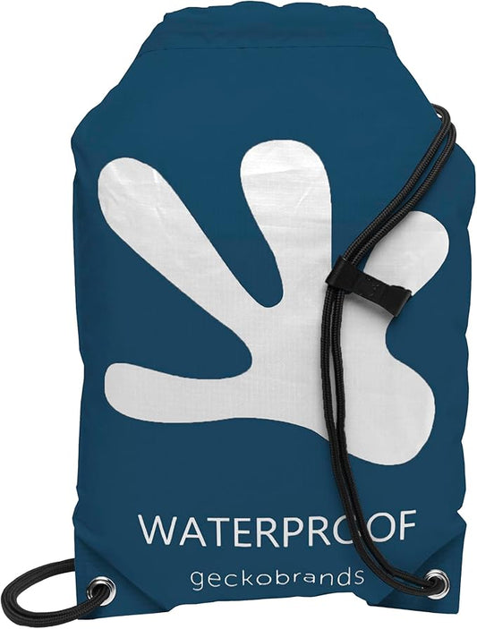 geckobrands Embark 10L Drawstring Backpack – Waterproof, Lightweight Dry Bag for Beach, Hiking, and Light Water Activities