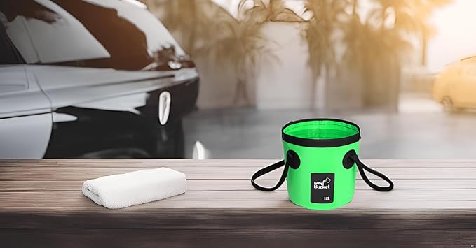 BANCHELLE Collapsible Bucket Water Container Portable Folding Camp Wash Basin for Outdoor Traveling Hiking Fishing Car Washing Gardening Camping 2 PCS