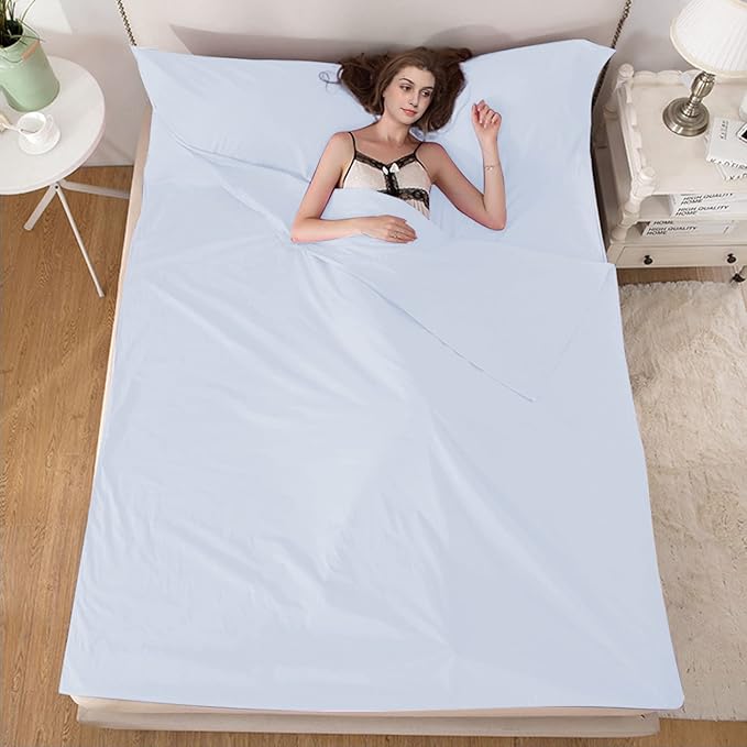Sleeping Bag Liner Camping Travel Home Bed Sheet Lightweight Breathable Hotel Compact Sacks