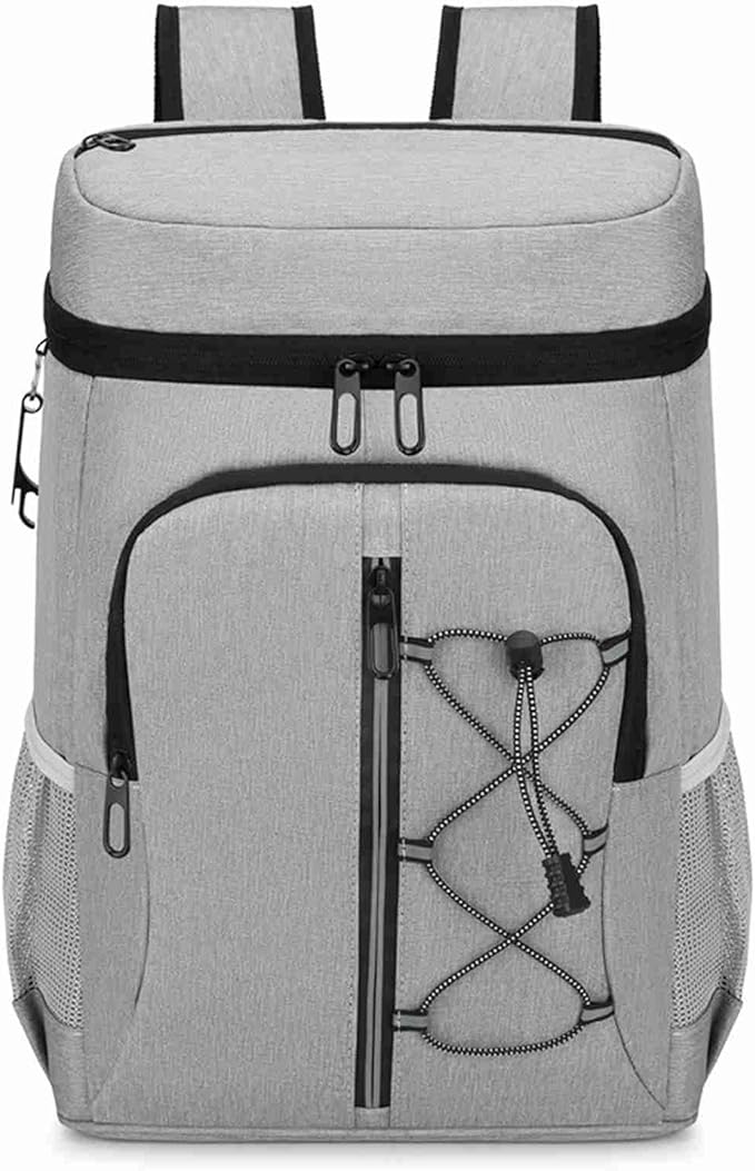 Insulated Cooler Backpack Leak Proof Aluminum Foil Inner Oxford Exterior for Camping Hiking Outdoors