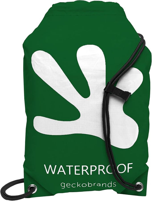 geckobrands Embark 10L Drawstring Backpack – Waterproof, Lightweight Dry Bag for Beach, Hiking, and Light Water Activities