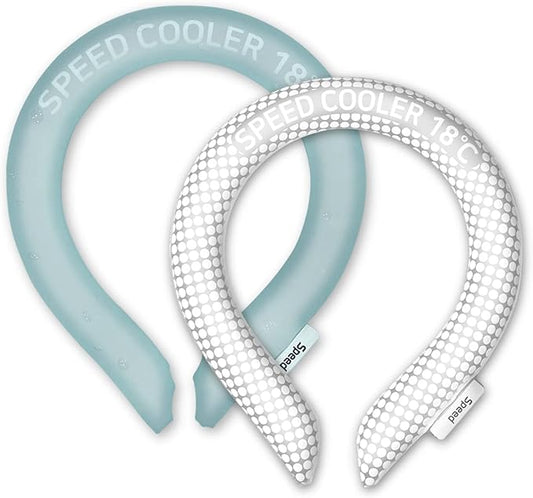 SpeedUSA Insta Speed Neck Coolers (2-Pack) (SkyBlue & WhiteDot)