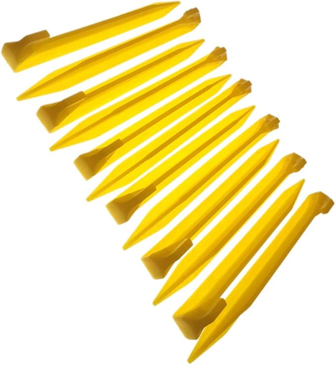 9 Inch Plastic Tent Stakes -24 pcs Heavy Duty and Larger Durable Tent Pegs Spike Hook for Campings Outdoor and Garden Lawn, Sturdy Canopy Stakes Accessories Suitable for Sand Beach Woods