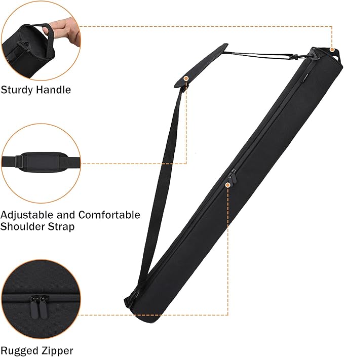 AROUY Golf Cooler Bag - Accessories for Men, Small Soft Insulated Beer Cooler Holds 6 Pack of Cans or Two Wine Bottles, Sports Bag