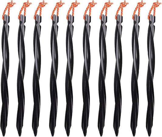 Azarxis Aluminum Tent Stakes Pegs Heavy Duty Lightweight for Camping Sand
