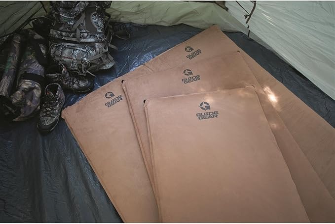 Guide Gear Self Inflating Sleeping Pad Single, 3-inch Foam Padding, Portable, Camping, Backpacking, Hunting, Tent Accessories