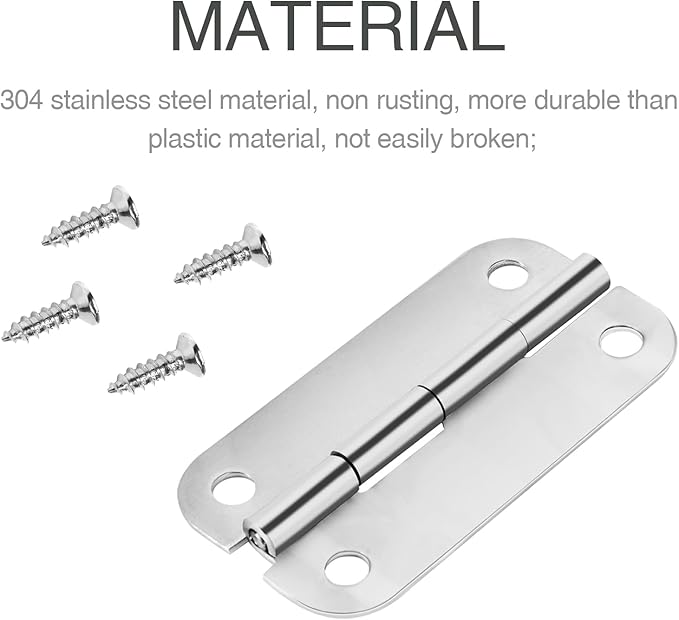 Cooler Hinges for I-gloo Cooler, Replacement Parts Stainless Steel Cooler Hinges Replacement Set with 12 Screws, Pack of 3