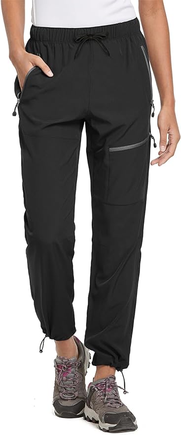 baleaf Women's Hiking Pants Quick Dry Lightweight Water Resistant Elastic Waist Cargo Pants for All Seasons