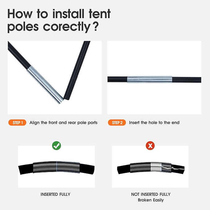 Pickup Truck Tents, Waterproof Pu2000mm Double Layer Truck Bed Tent with Rainfly for 2 Person, Portable Truck Tent for Camping, Fishing, Travel