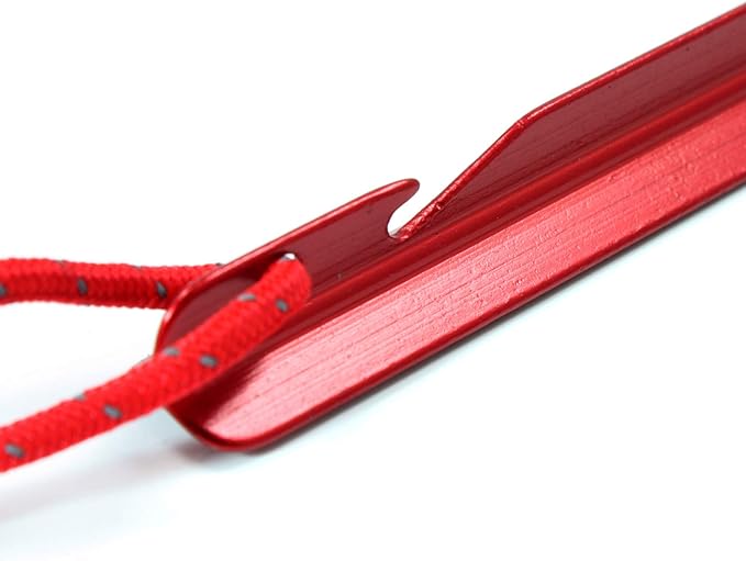 ASR Outdoor 9 Inch Aircraft Grade Aluminum Camping Stakes Tent Pegs - 8 Pack