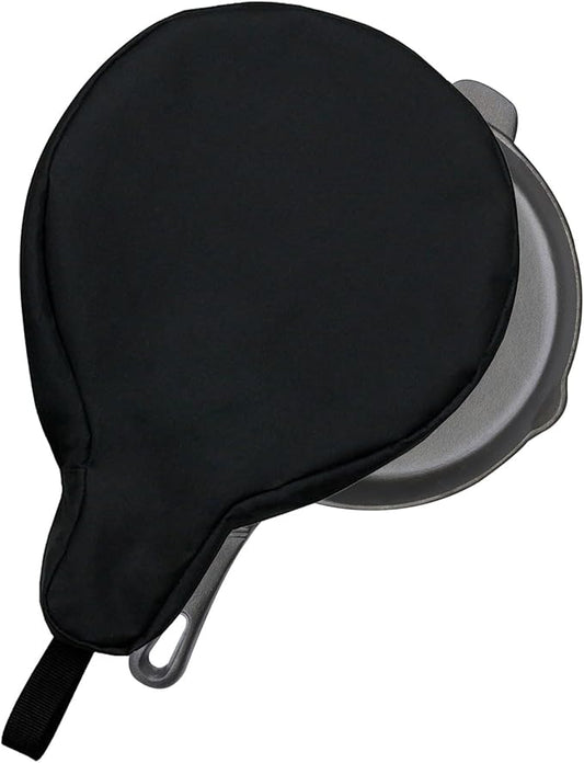2pcs Lightweight Cast Iron Skillet Bags for 8/10/12in Pans – Waterproof with Hanging Loop, Camping Storage
