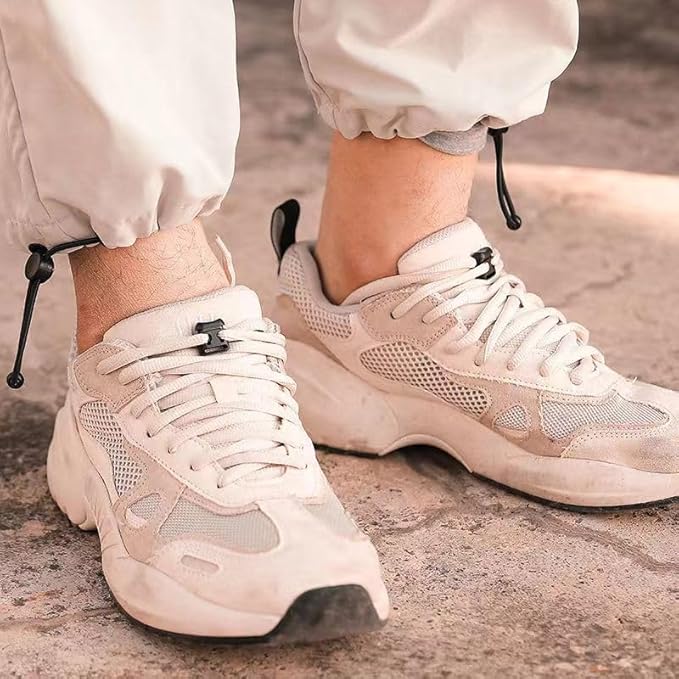 20 PCS Plastic Cord Locks for Paracord Drawstring Clip, Double Hole Spring Toggle Cord Stopper Sweatpant Hat Gloves Backpack Hoodie String Lock Elastic Shoelace Lock Fastener