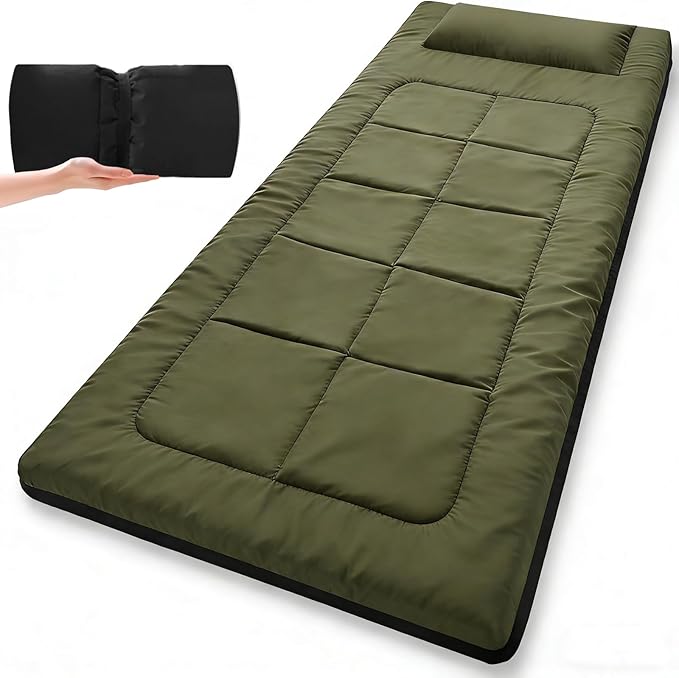 80 x 36 Inch Camping Cot Mattress Floor Mattress Waterproof Sleeping Pad for Camping Travel Easy to Store Floor Pad for Tent Cot Guest Garden Lawn Outdoor Indoor