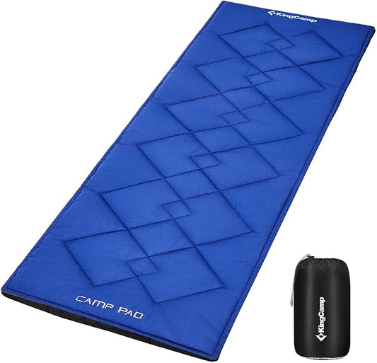 KingCamp Cot Mattress Pad, Portable Lightweight Cot Mattress, Non-Slip Camping Mat Soft Comfortable Non-Slip Cot Pad for Camp, RV Bunk