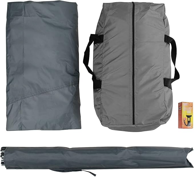 Portable Waterproof Truck Tent PU2000 mm, 6.8' x 5.4' x 5.5' / 8.4' x 5.6' x 5.6' Full Size Truck Tent Camping Hiking Outdoor Oxford Waterproof Pickup Truck Tent can Sleep 2 People, Easy to Install