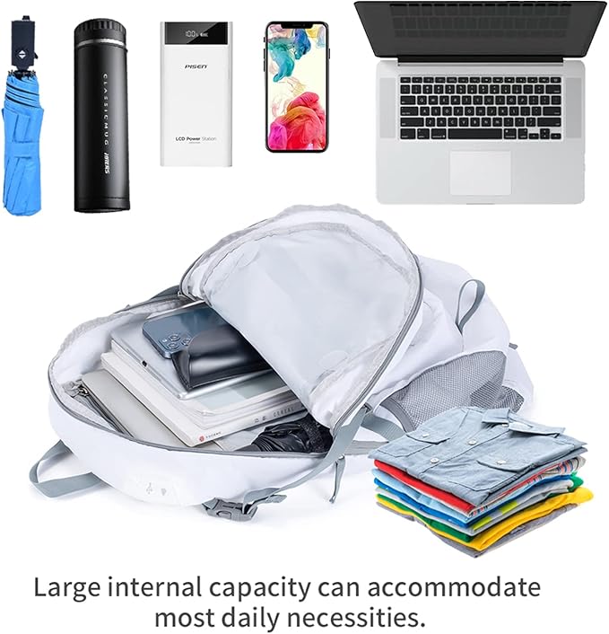 NODLAND Light Weight Packable Backpack for Travel Hiking 45L Foldable Water-Resistant Daypack Hydration Rucksack