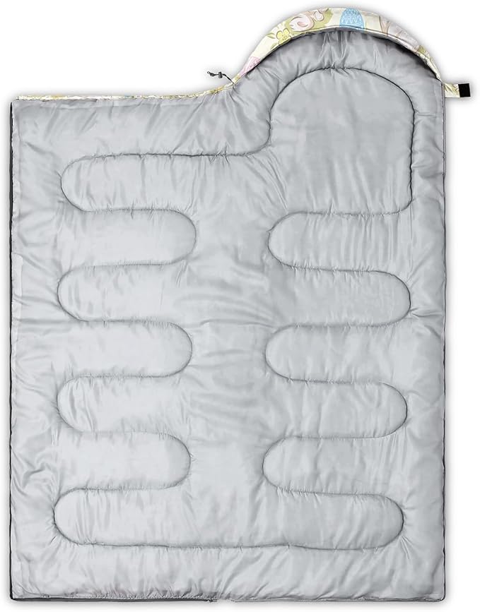 AILONEN Boys Sleeping Bag for Camping,Nautical Anchor,Lightweight & Waterproof,3 Season Warm & Cool Weather,Navy Blue Sleeping Bags for Kids Men Travelling,Outdoors