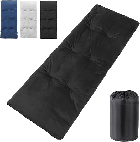 Sleeping Cot Pads (75" x 28") with Elastic Straps Portable for Outdoor & Hiking, Cotton Soft Thick Camping Cot Pad,Waterproof