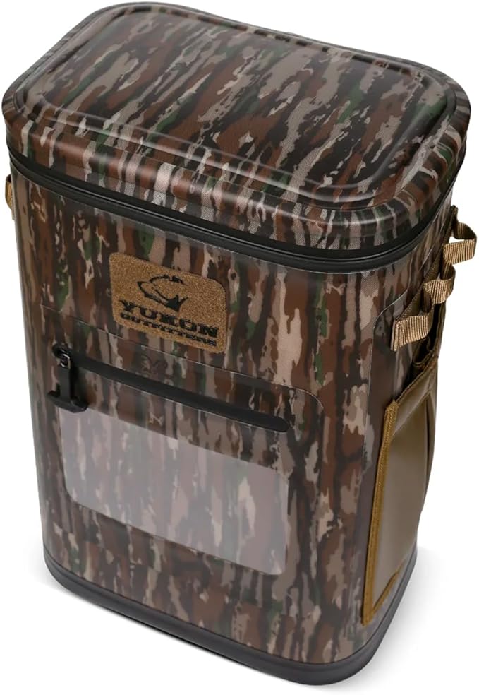 Yukon Outfitters Hatchie Backpack Cooler, 54-Liter Durable Insulated Cargo-Ready Outdoor Hiking Watersports Meals & Beverages Daypack Cooler w/Airtight Zippers, Padded Straps & Carry Handle