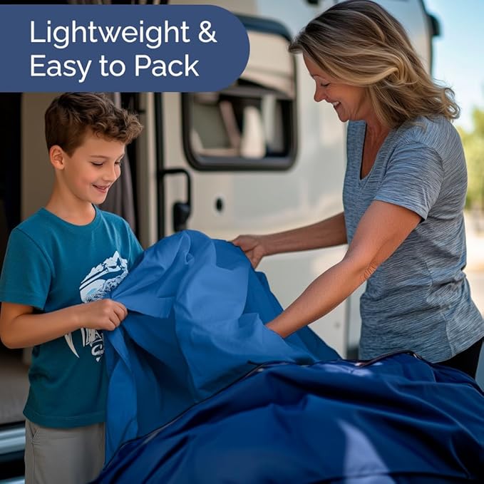 Short Queen Size 4 Piece Sheet Set - RV Short Queen, Soft, Breathable & Cooling Bed Sheets Set w/ Deep Pockets - Hotel Luxury Bedding for Women, Men, Kids, Teens, Boys & Girls - Oeko-Tex - Royal Blue