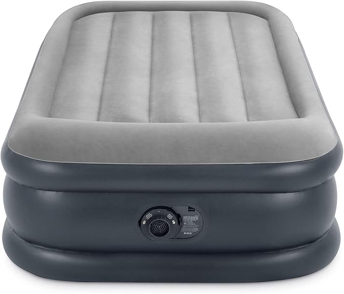 Intex Pillow Dura-Beam Series Rest Raised Airbed with Internal Pump (2020 Model)