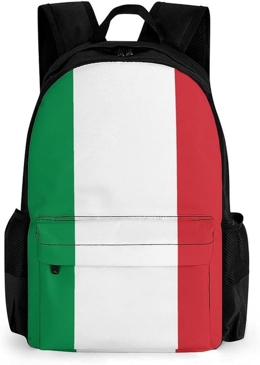 Casual Daypack Multipurpose Anti-Theft Large Capacity Carry On Bag, Italy Flag Casual Daypack Climbing Shoulder Bag With Padded Straps