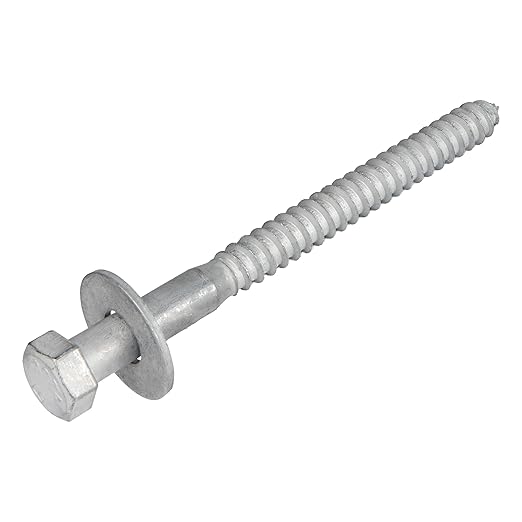 1/2 x 6 (25 Pack) Lag Screw Kit, 25 Screws and 25 washers, Hot Dip Galvanized, Meets ASME B18.2.1 Industrial/Commercial Grade by Makers Bolt