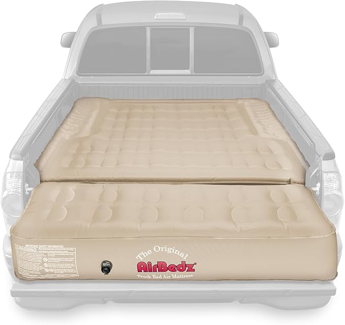 Pittman - Truck Bed Mattress 5.5 ft > 5.8ft - Airbedz Full Size Short Truck Bed Air Mattress 5.8' > 5.5' - Built in Pump & 25% More Coverage for Pickup Camping - PPI-504