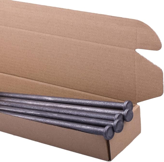 Ultra-Strong Landscape Spikes 12 Inch 12 Counts Metal Landscape Edging Anchoring Spikes, Heavy Duty Nails for Artificial Turf Spikes, Paver Edging, Timber Carpentry, Weed Barrier, Tent Pegs