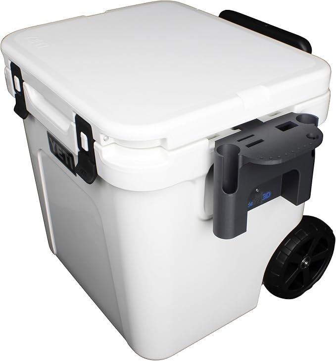 Tideline3D Fishing Rod Holder Compatible with YETI Roadie Wheeled Coolers