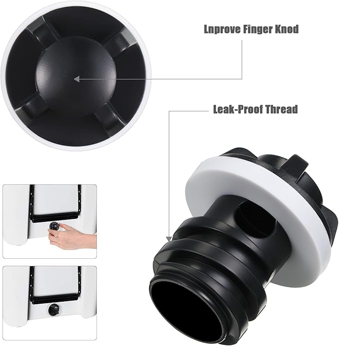 Honoson Cooler Drain Plugs Replacement Compatible with Most Rotomolded Coolers Including Most Major Brands Drain Plugs with Leak-Proof Design