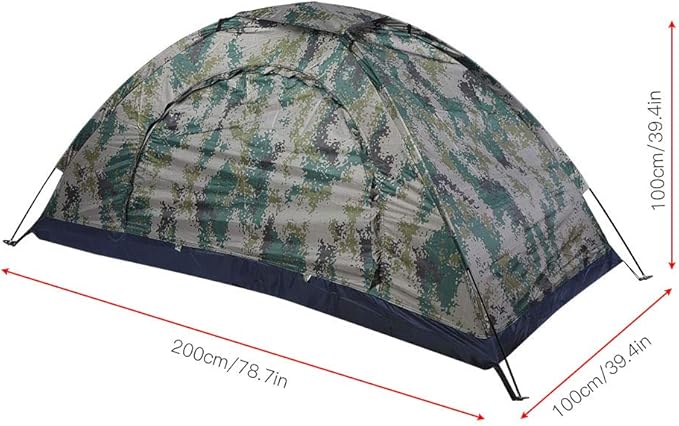 1 Person Lightweight Windproof Instant Backpacking Tent for Hiking, Camping, Fishing, Climbing and Outdoor Adventures