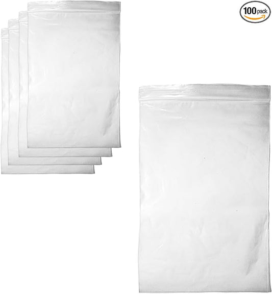 100-Pack 4" x 6" Reclosable Zip Bags – Durable & Convenient Storage Solution