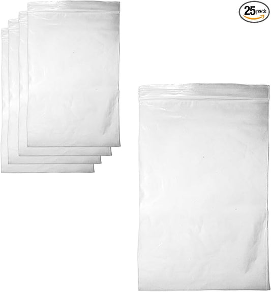 25-Pack 4" x 6" Reclosable Zip Bags – Durable & Convenient Storage Solution