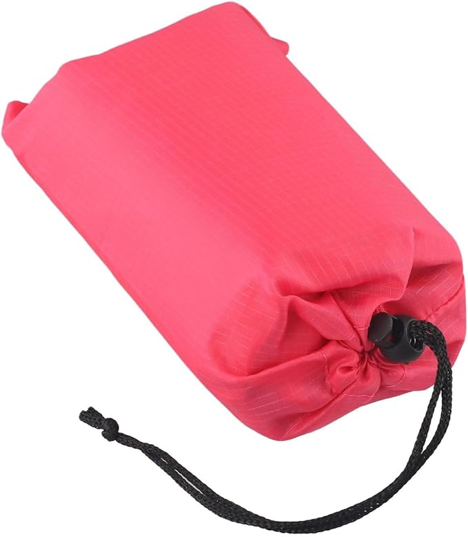 Outside Camping Rain Tarp, Waterproof Portable Tarp Shelter Rain Tarp Sun Shade Shelter for Outdoor Adventures(Rose Red 140x200CM)