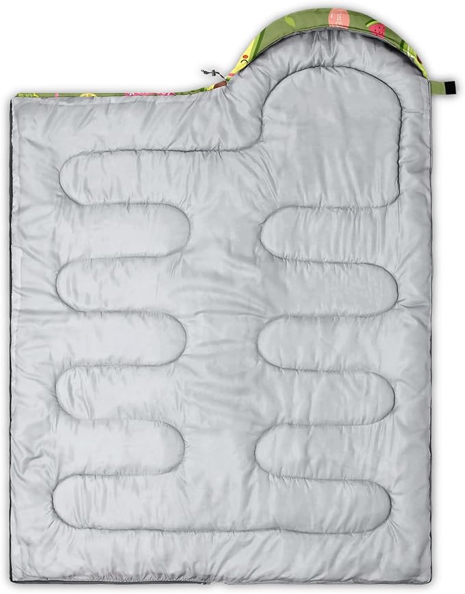 Sleeping Bags for Adults and Kids Camping Sleeping Bags for Girls and Boys Lightweight Waterproof Cold/Warm Sleeping Bag for 3 Season
